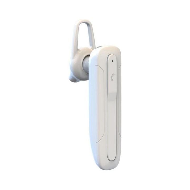 Bluetooth слушалка XO BE28, Съвместима с Android и iOS, Mono, Premium, Бяла
