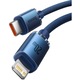 Baseus Crystal USB-C кабел за Lightning, 20W, 1.2m, син
