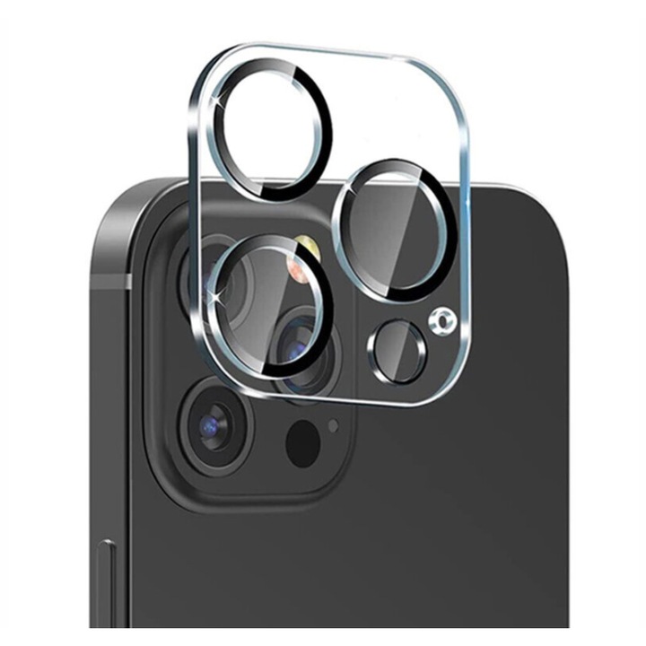 Fényképezőgép üvegfólia, kompatibilis az Apple iPhone 14 Pro / 14 Pro Max készülékekkel, teljes fedél