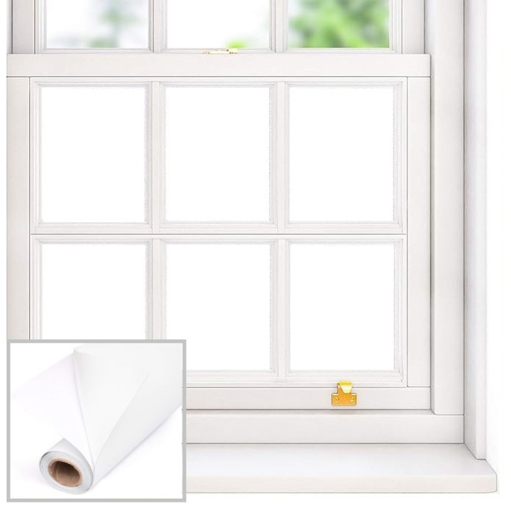 Folie Autocolanta Decorativa Sablata pentru Geam, 80 x 100 cm