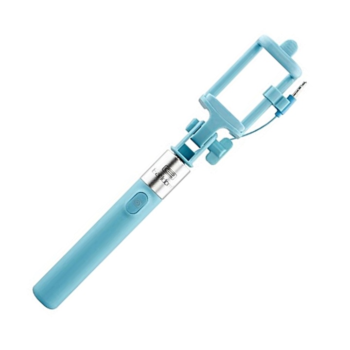 Selfie bot: Earldom - világoskék/ezüst, jack (3,5mm) csatlakozóval