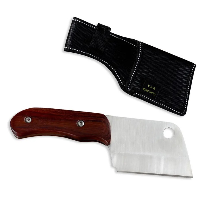 Mini-Satar Rabbit, Bucatarie & Camping, Otel 4Cr13, Maner Lemn Pakka, 19 cm