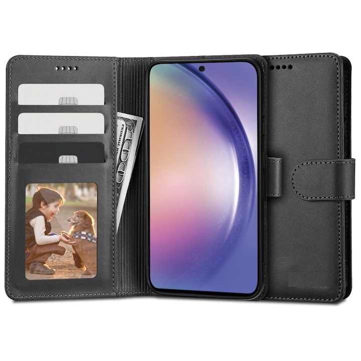 Калъф fixGuard Wallet за Samsung Galaxy A54 5G, Black