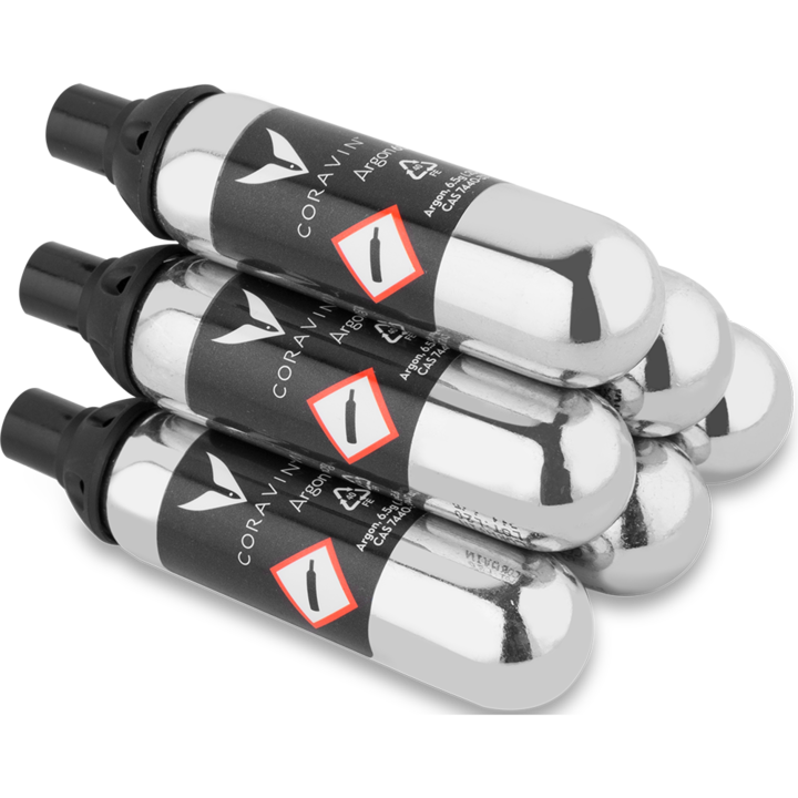 Coravin Pure argon kapszula készlet, Coravin rendszerekhez, 6 db