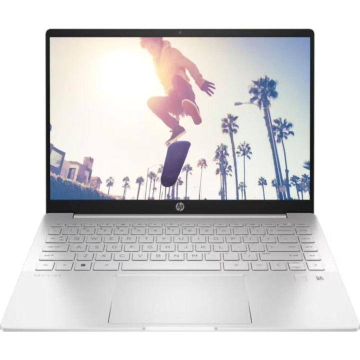 Laptop HP Pavilion Plus 14-eh0018nq, 14 inch, Intel Core i5-1235U, 16 GB RAM, 1 TB SSD, GeForce MX550, Free DOS