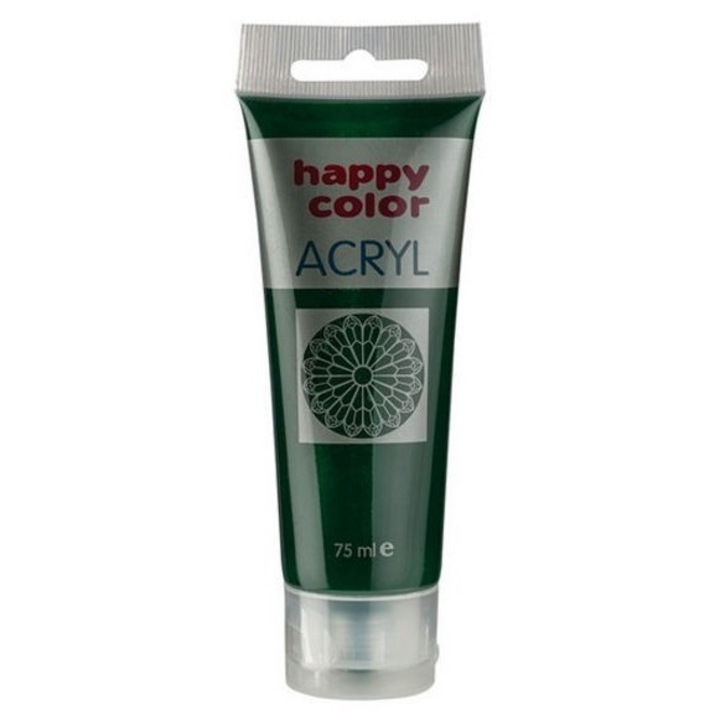 Tub vopsea, Happy Color, Verde inchis, 75 ml