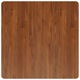 Квадратен плот за маса vidaXL, Тъмнокафяв, 80 x80x1,5 см, Дъб масив