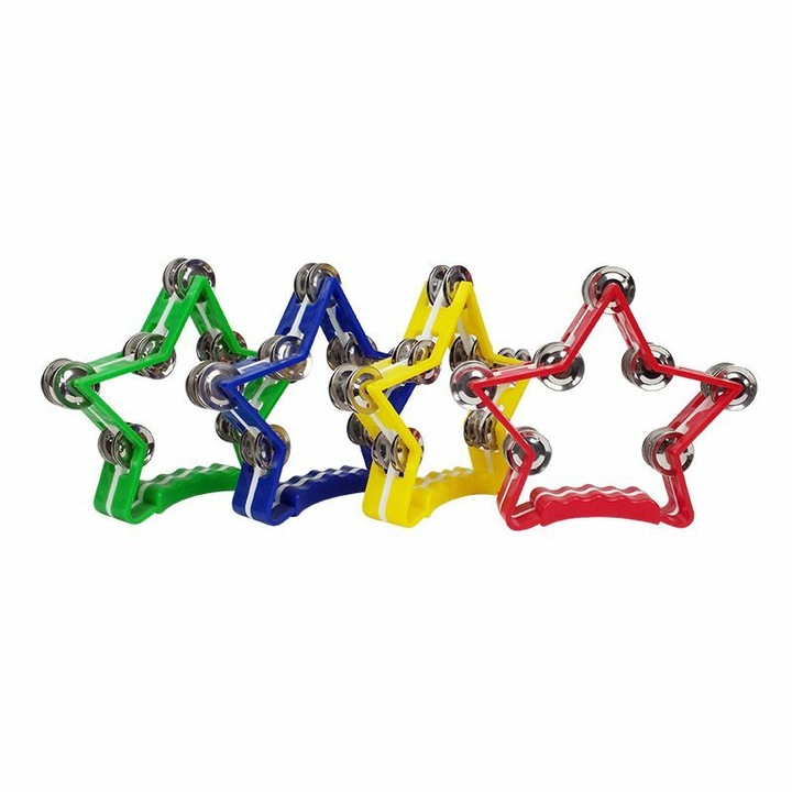 Kézi csörgő 7 dupla csörgővel - csillag