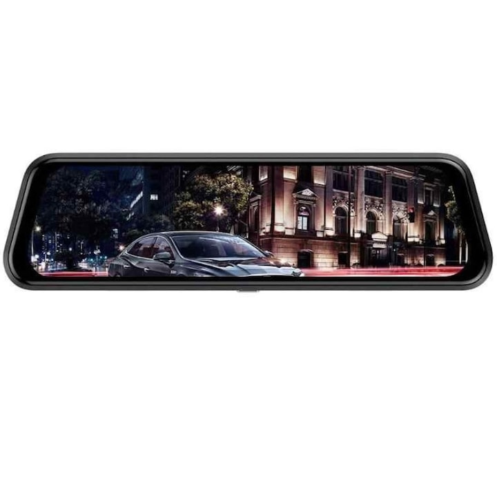 Автомобилна видеокамера, Premium Full HD Double Mirror тип, TouchScreen 10'' 12MP 170 градуса ъгъл