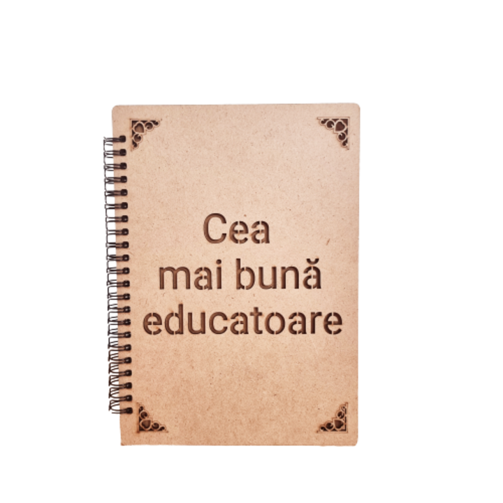 Agenda A6 CreativArt lemn cea mai buna educatoare