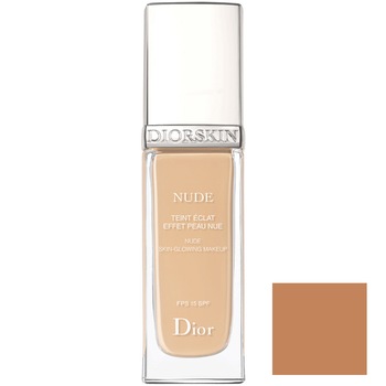 Fond de ten Christian Dior Diorskin Nude Fluid 050 Dark Beige SPF 15, 30 ml Fond de ten Christian Dior Diorskin Nude Fluid 050 Dark Beige SPF 15, 30 ml