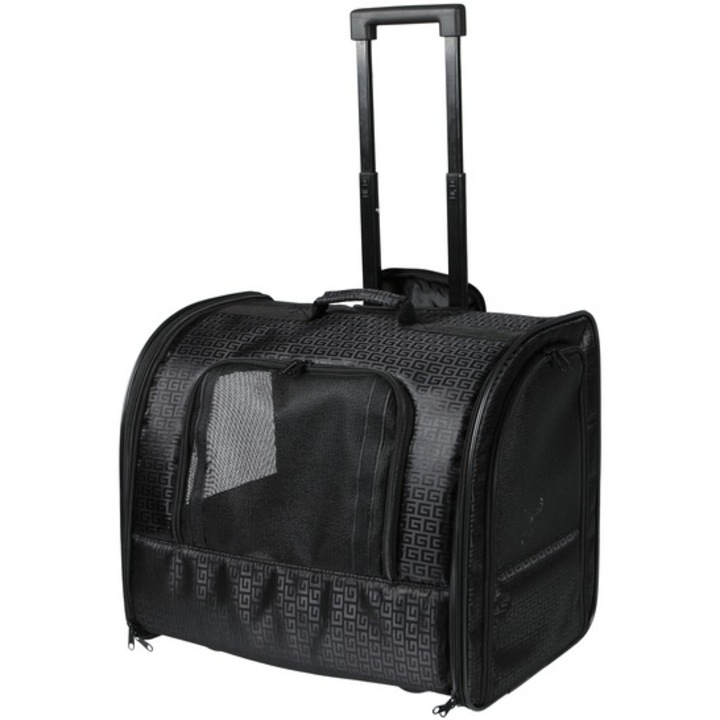 Geanta pentru transport Trixie Trolley 2881, 45x41x31 cm, Negru