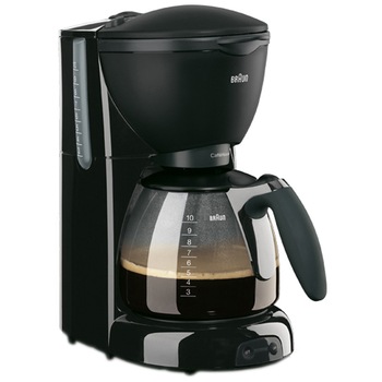 Cafetiera Braun CafeHouse Pure Aroma Plus KF 560, 1100 W, 10 Cesti, Anti-picurare, Negru Cafetiera Braun CafeHouse Pure Aroma Plus KF 560, 1100 W, 10 Cesti, Anti-picurare, Negru