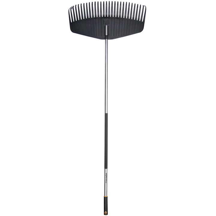 Гребло за листа Fiskars Garden Light, Работна ширина 61 см, Обща дължина 181 см, 800 гр, Алуминиева дръжка