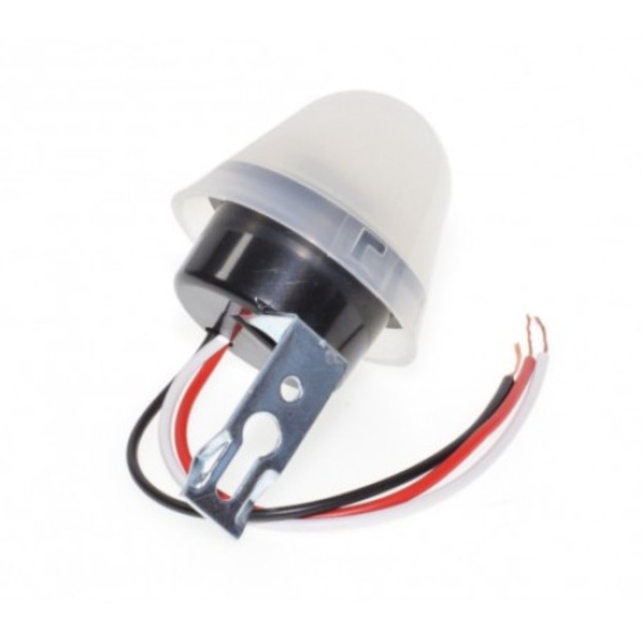 Senzor de lumina crepuscular, 12V/10A, Alb, AXT-BBL7627