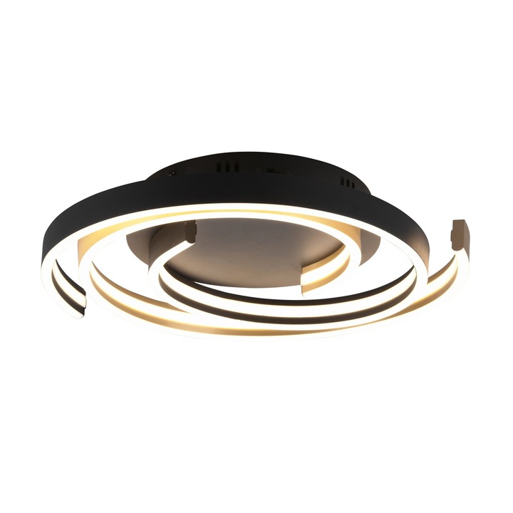 Mennyezeti lámpa, Trio, Fém, LED lámpa, Arany/Fekete