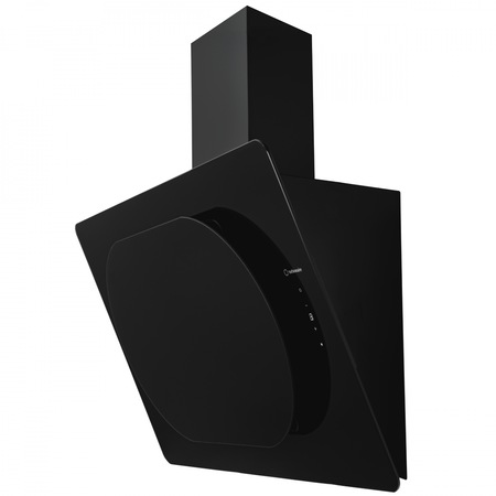 Hota de perete Turbionaire Lisa 85 Wall Black, Motor brushless 800 mc/h, L= 85 cm, Quick Timer, Display digital, Clasa A++, Control tactil, Iluminare LED 4000K, Aspiratie circulara, 3 viteze, Boost, Filtru Aluminiu in 5 straturi