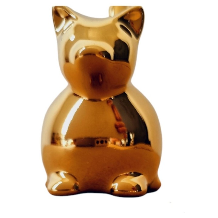 Statueta decorativa, Pisica, Auriu, 8 cm, DV2703AU