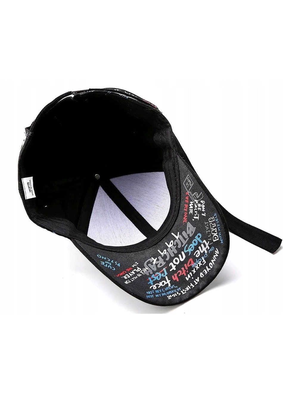 Sapca Grafitti punk unisex, Reglabil, 56-60 cm, Negru - eMAG.ro