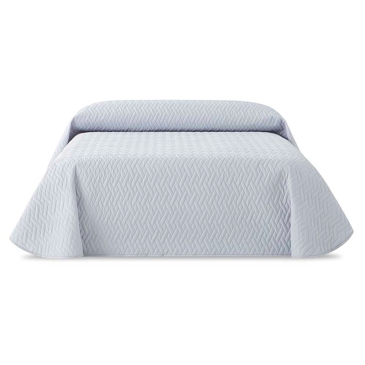 Капитонирано водоустойчиво одеяло Sofazip Teflon® Light Grey 270 x 270 cm