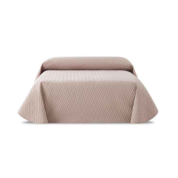 Капитонирано водоустойчиво одеяло Sofazip Teflon® Cappuccino 250 x 270 cm