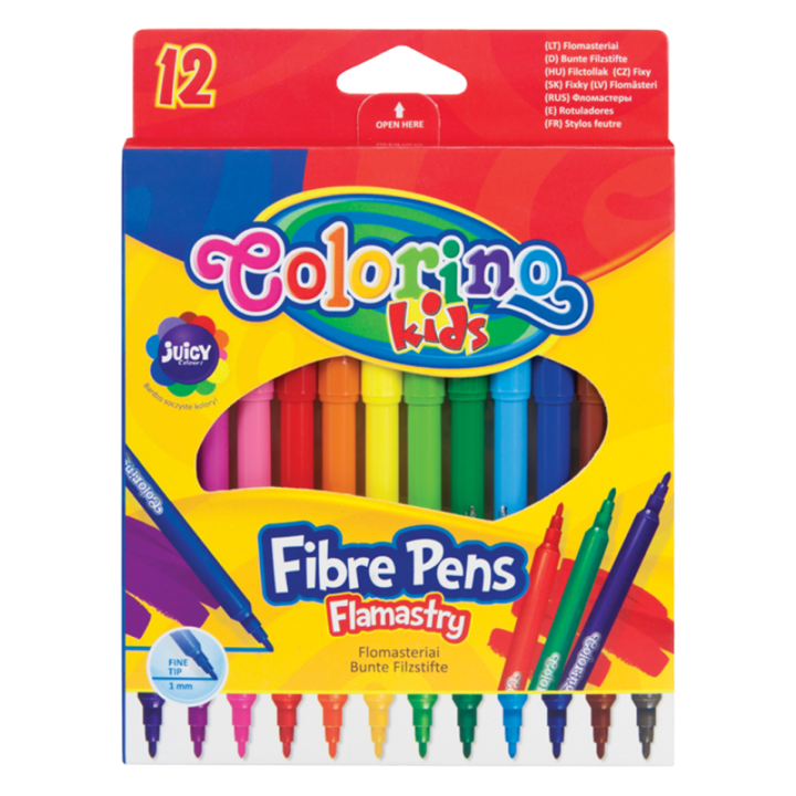 Set 12 carioci, Colorino Kids, 2 mm, Multicolor