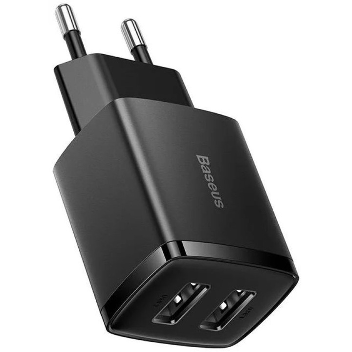Incarcator telefon, Baseus, USB, 10.5 W, Negru