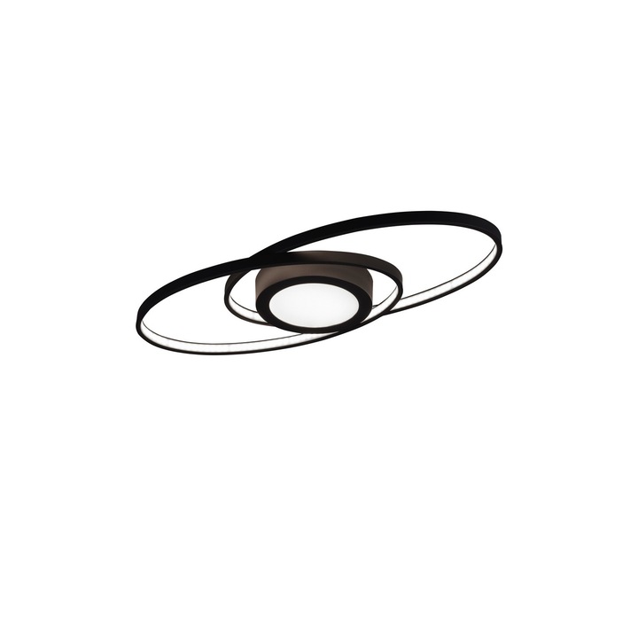 Plafoniera de iluminat, RL, Metal, Lumina LED, Negru
