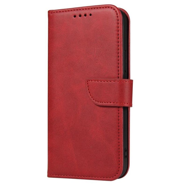 Калъф Magnet Wallet Stand, съвместим с Samsung Galaxy A34 5G Червен
