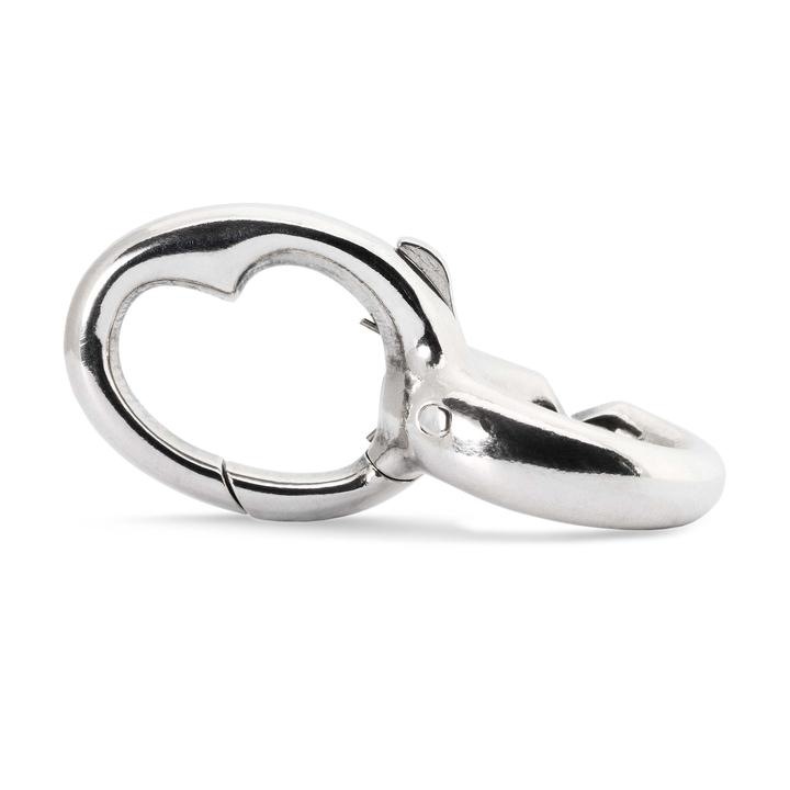 Inchizatoare X Jewellery, inima ascunsa, argint, 2 cm