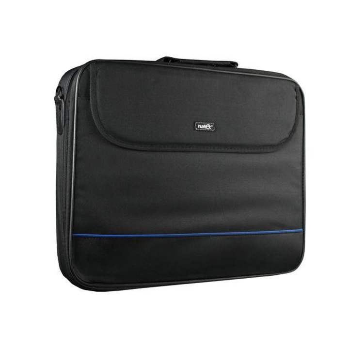 Natec IMPALA Laptop táska 15,6" Fekete-Kék (308418)