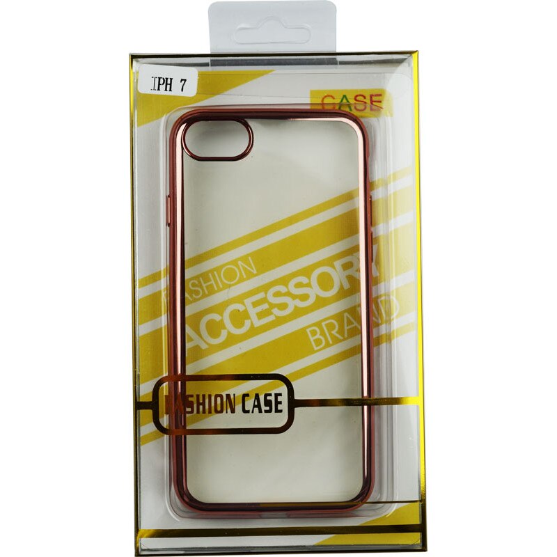 Husa E-TPU Mobile Tuning pentru IPHONE 7, margine rose gold, Blister