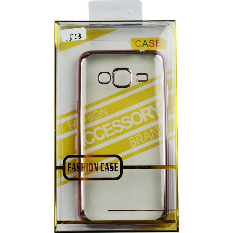 Husa E-TPU Mobile Tuning pentru SAMSUNG J3 2016, margine rose gold, Blister