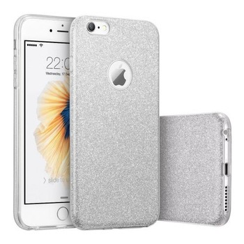 Husa capac siliconic 3 in 1 cu sclipici pentru SAMSUNG S7 EDGE, model argintiu Husa capac siliconic 3 in 1 cu sclipici pentru SAMSUNG S7 EDGE, model argintiu