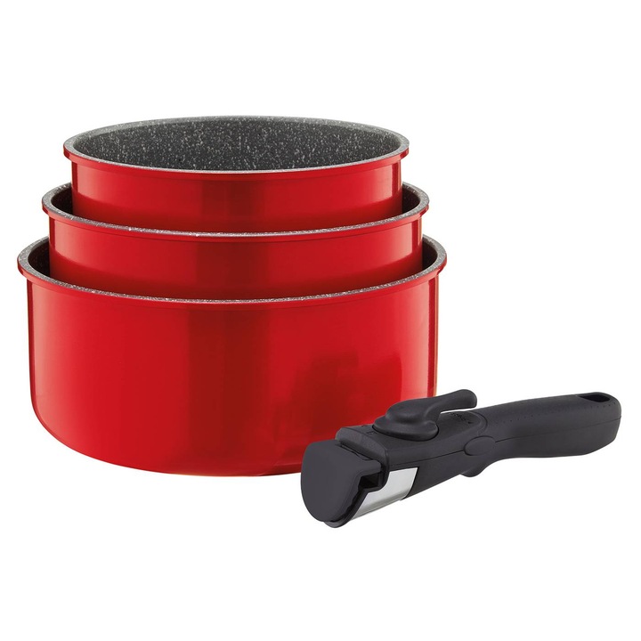 Ambition Jasper Fazék Készlet, levehető nyél 16,18,20cm