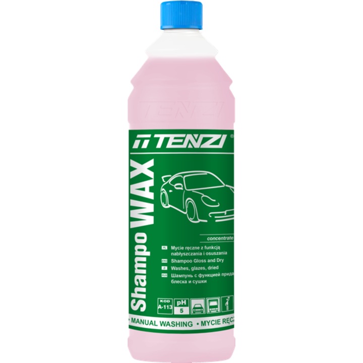 Автошампоан с восък, Tenzi, 1 л, Зелен/Розов
