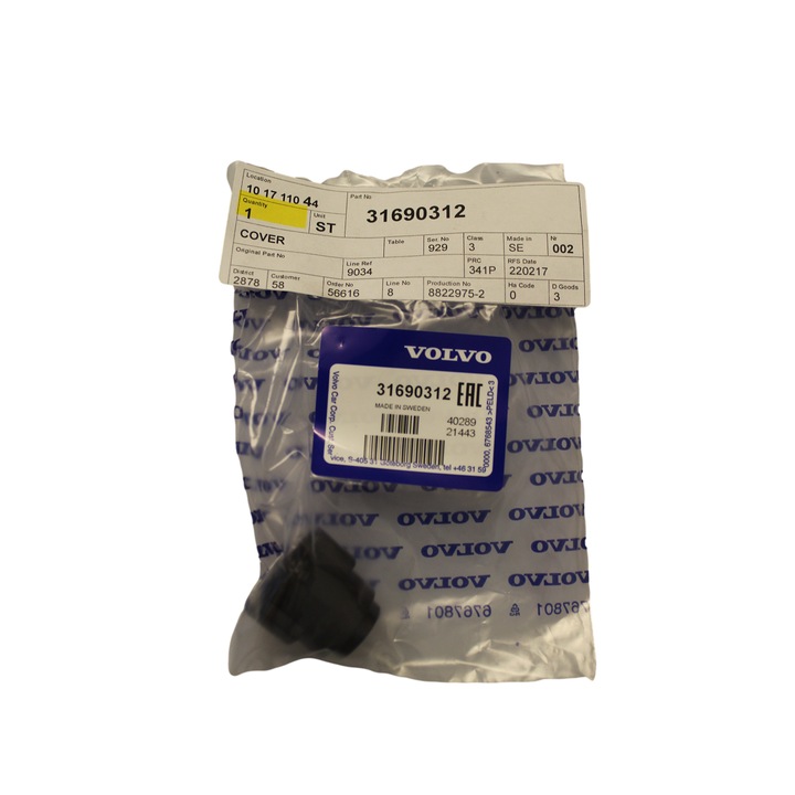 Első parkolóérzékelő burkolata S90/V90/XC90 II, Volvo, Fekete