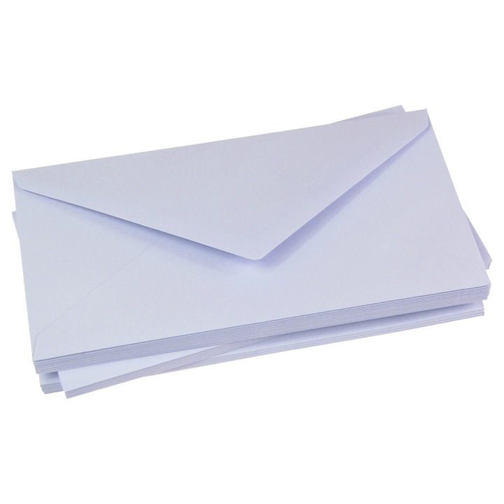 10 db-os borítékos készlet DL, Shan, Papír, 1054168083, 11 x 22 cm, Pasztell lila