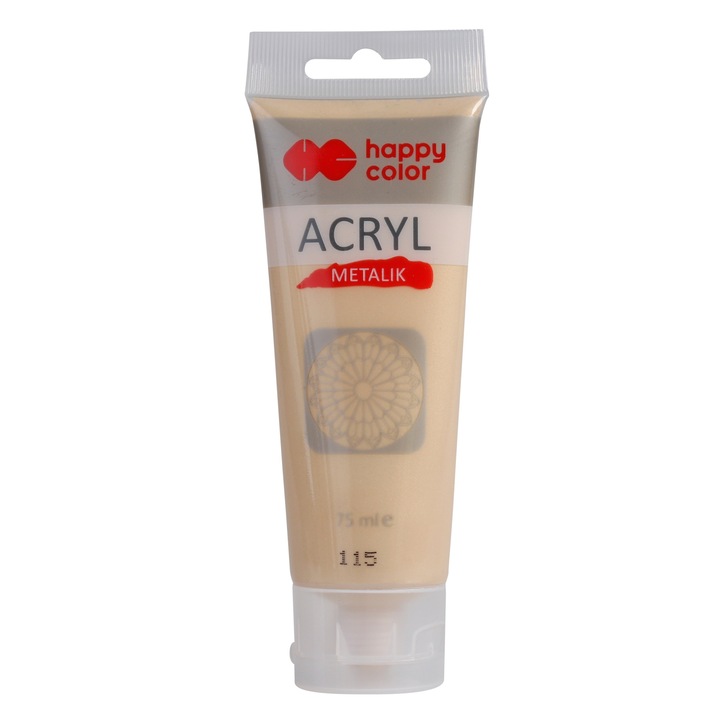 Vopsea acrilica, Happy Color, 75ml, Auriu