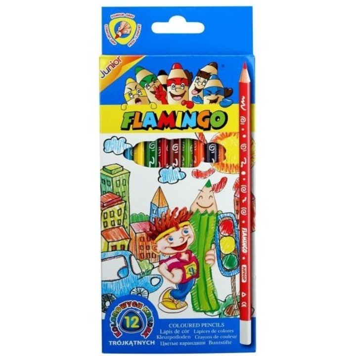 Set 12 creioane colorate, Titanum, 1026893962, Lemn, 17.5 cm, Multicolor