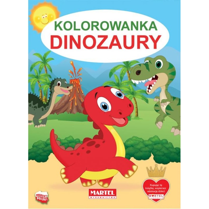 Rajzkönyv, Martel, A4, 32 lap, Dinoszaurusz, 2+