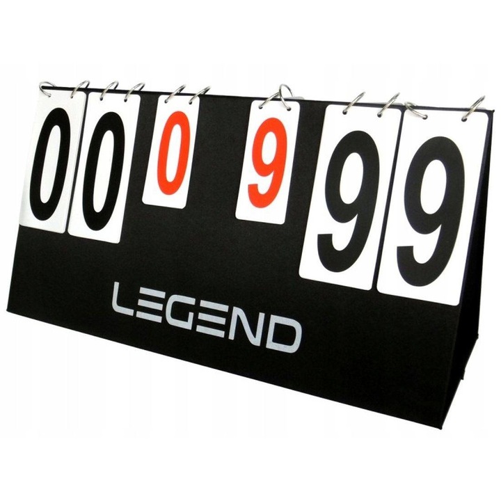 Tabla Scor, LEGEND, Interval 1-9, Plastic, 55 x 30 x 4 cm, Multicolor
