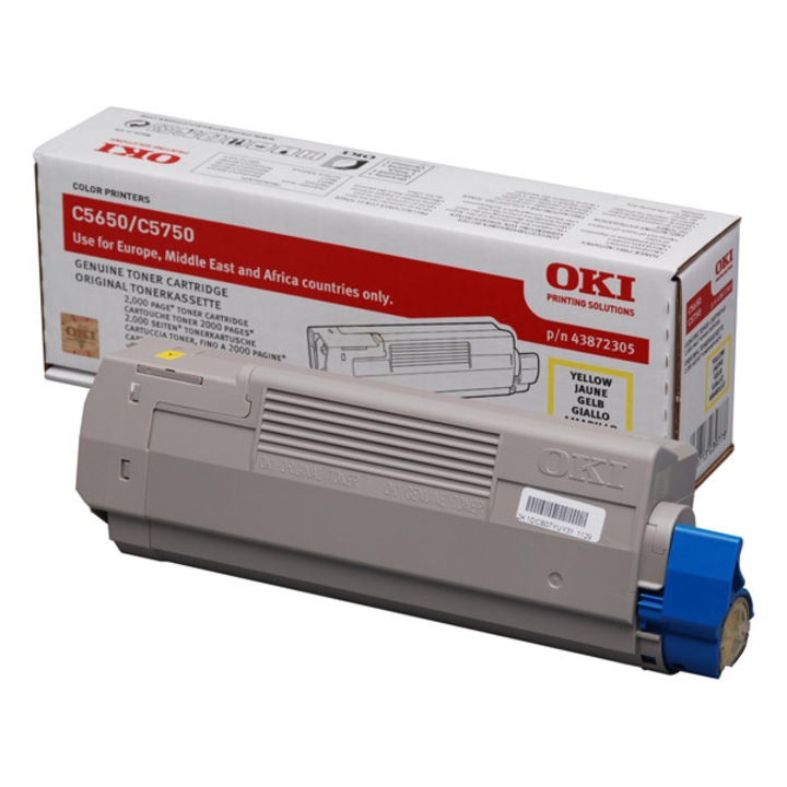 OKI sárga toner C5650/5750 szériához / sárga / 2k (140174)