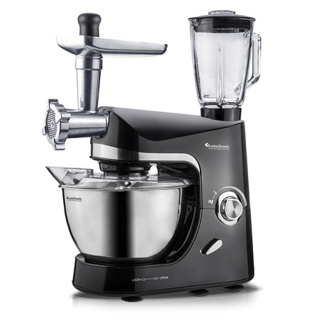 Robot bucatarie TurboTronic Stand Mixer , 1500 wati, bol inox 5 litri,negru