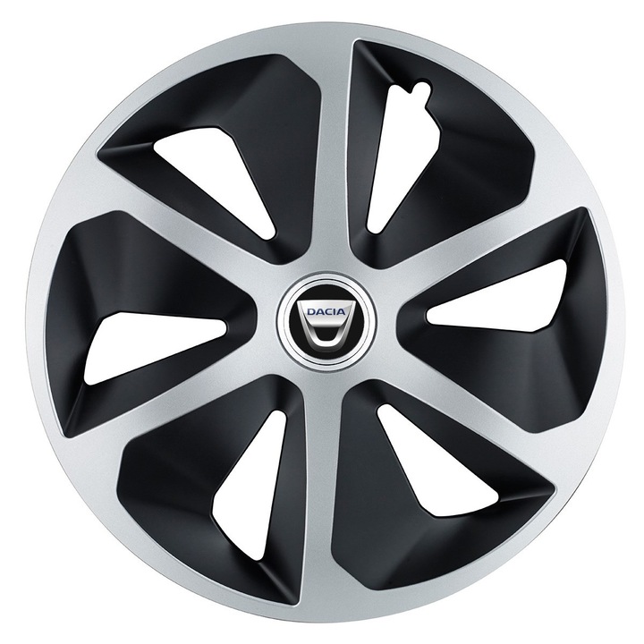 Set 4 capace roti Roco dual crom R17 pentru gama auto Dacia