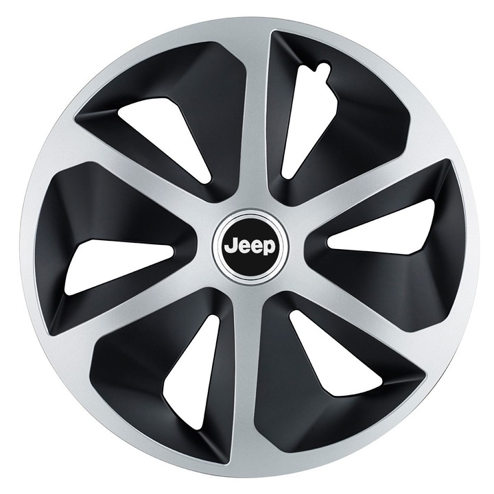 Set 4 capace roti Roco dual crom R17 pentru gama auto Jeep