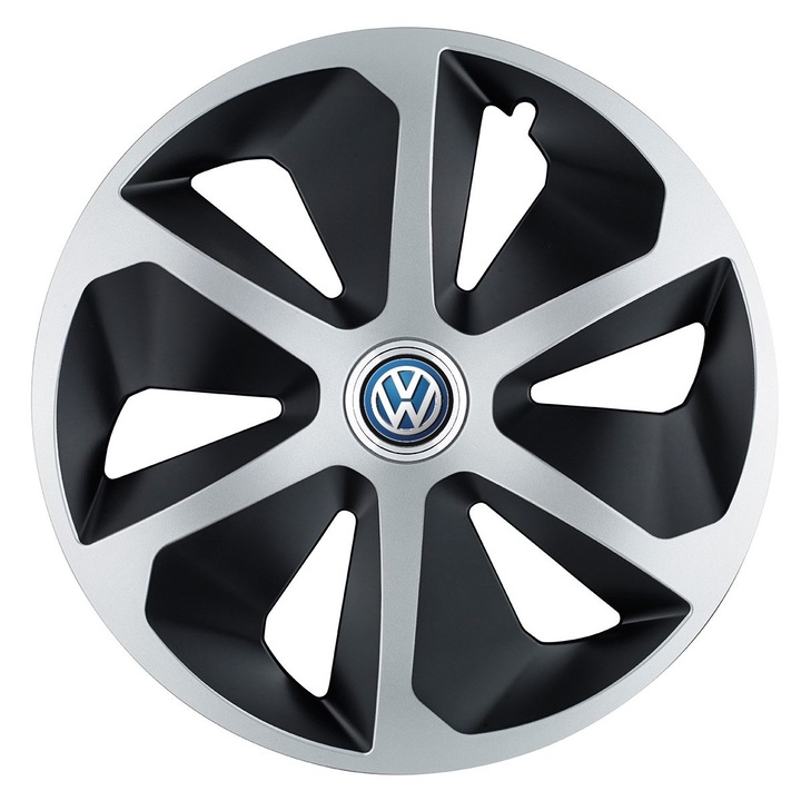 Set 4 capace roti Roco dual crom R17 pentru gama auto Volkswagen