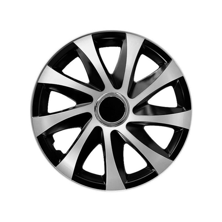 Kerékburkolatok 14'' Drift Extra Silver gyűrűvel, KC63176 Carmotion