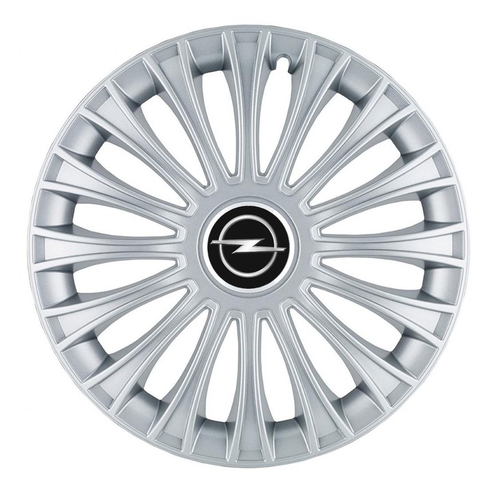 Set 4 capace roti Creative REY®, potrivite jantelor de R14, pentru Opel, model dino cromat