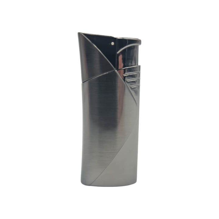 Bricheta cu Gaz, Antivant, Reincarcabila, Flacara Ajustabila, Deschidere Automata Capac, Negru, Dalimag